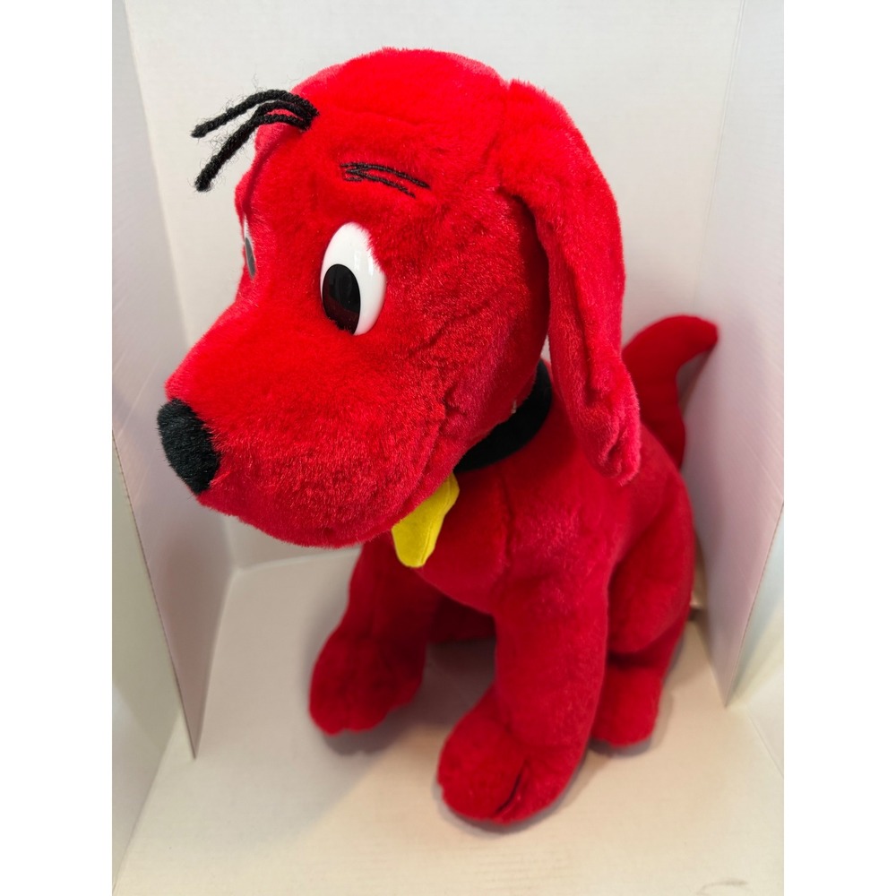 Vintage 2002 Scholastic Clifford the Big Red Dog Plush Toy Island Mfg Co Red